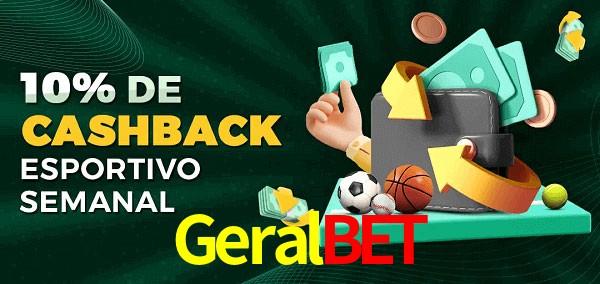 10% de bônus de cashback na Geralbet