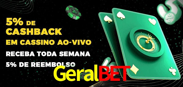 Promoções do cassino ao Vivo Geralbet